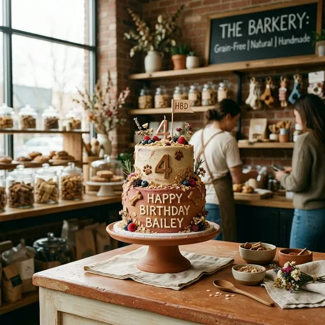 Pastel de cumpleaños artesanal para perro